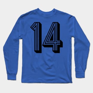 Mexican Team Sports # 14 - Black Long Sleeve T-Shirt